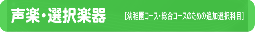 声楽・選択楽器